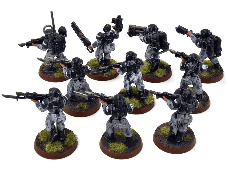 Games Workshop ASTRA MILITARIUM 10 Cadian Shock Troop #16 WELL-PAINTED Warhammer 40K