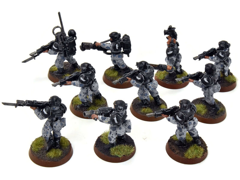 Games Workshop ASTRA MILITARIUM 10 Cadian Shock Troop #12 WELL-PAINTED Warhammer 40K