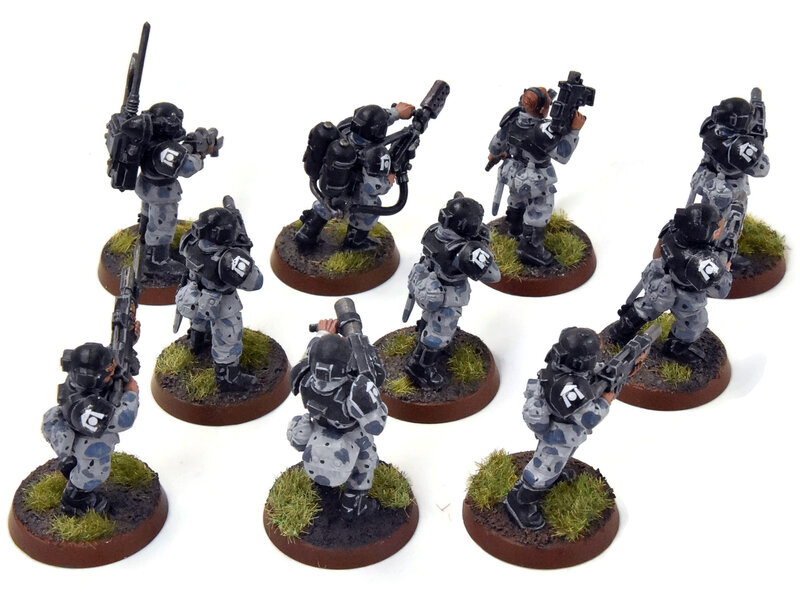 Games Workshop ASTRA MILITARIUM 10 Cadian Shock Troop #12 WELL-PAINTED Warhammer 40K
