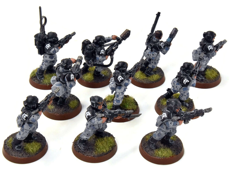 Games Workshop ASTRA MILITARIUM 10 Cadian Shock Troop #11 WELL-PAINTED Warhammer 40K
