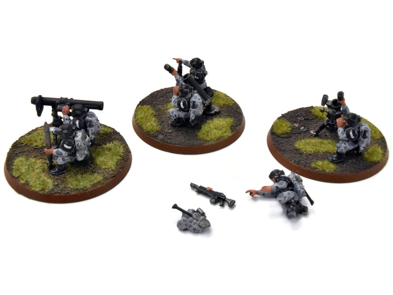 Games Workshop ASTRA MILITARIUM 3 Heavy Weapon Squads #7 WELL-PAINTED Warhammer 40K