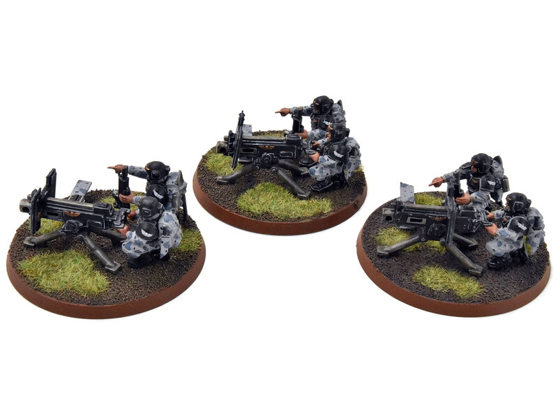 Games Workshop ASTRA MILITARIUM 3 Heavy Weapon Squads #4 WELL-PAINTED Warhammer 40K