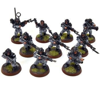 ASTRA MILITARIUM 10 Cadian Shock Troops #9 WELL-PAINTED Warhammer 40K