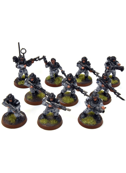 ASTRA MILITARIUM 10 Cadian Shock Troops #9 WELL-PAINTED Warhammer 40K