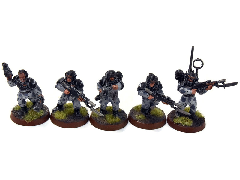 Games Workshop ASTRA MILITARIUM 10 Cadian Shock Troops #9 WELL-PAINTED Warhammer 40K