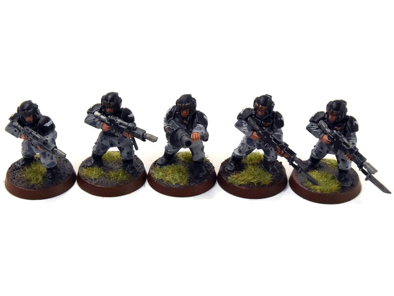 Games Workshop ASTRA MILITARIUM 10 Cadian Shock Troops #9 WELL-PAINTED Warhammer 40K