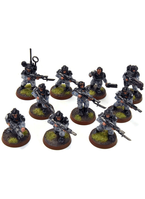 ASTRA MILITARIUM 10 Cadian Shock Troops #20 WELL-PAINTED Warhammer 40K