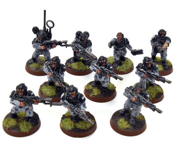 ASTRA MILITARIUM 10 Cadian Shock Troops #19 WELL-PAINTED Warhammer 40K