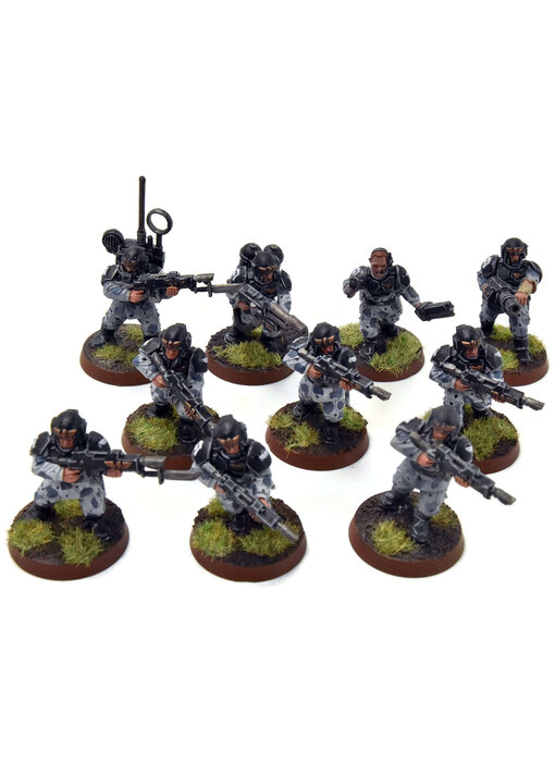 ASTRA MILITARIUM 10 Cadian Shock Troops #19 WELL-PAINTED Warhammer 40K