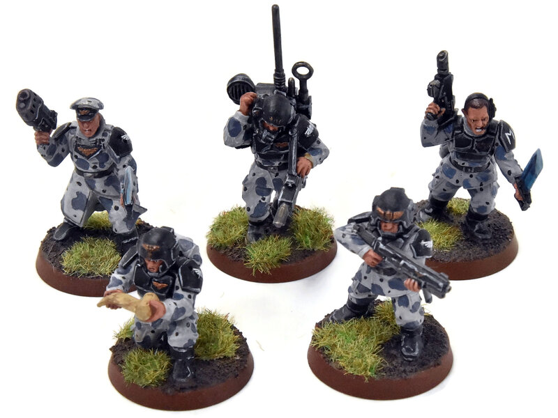Games Workshop ASTRA MILITARIUM 5 Cadian Command Squad #5 WELL-PAINTED Warhammer 40K
