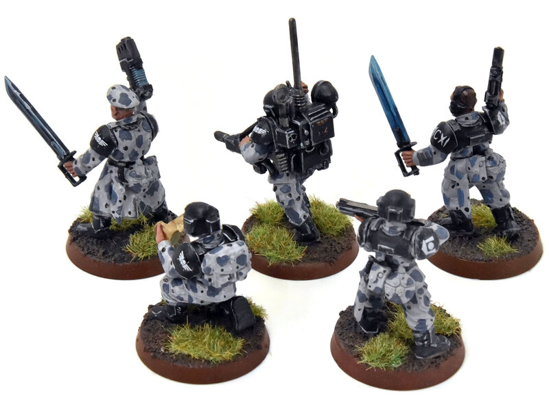 Games Workshop ASTRA MILITARIUM 5 Cadian Command Squad #5 WELL-PAINTED Warhammer 40K
