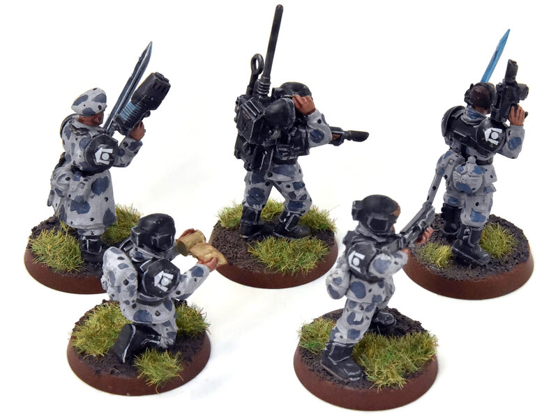 Games Workshop ASTRA MILITARIUM 5 Cadian Command Squad #5 WELL-PAINTED Warhammer 40K