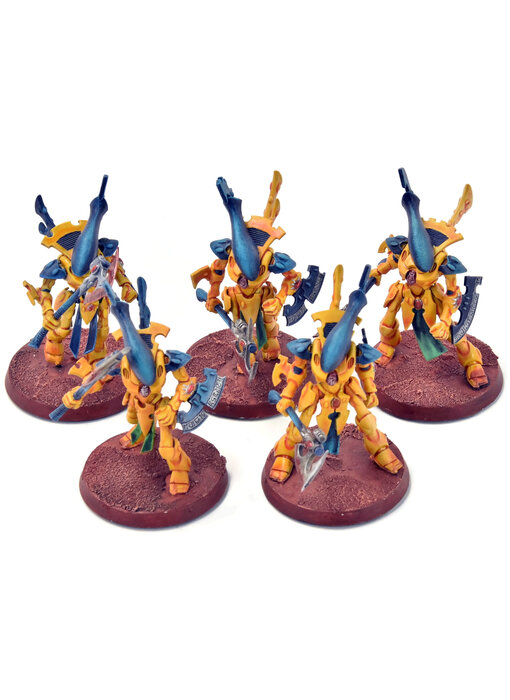 ELDAR 5 Wraithblades #1 Warhammer 40K WELL PAINTED IYANDEN