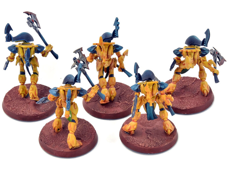 ELDAR 5 Wraithblades #1 Warhammer 40K WELL PAINTED IYANDEN
