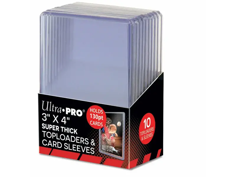 Ultra-Pro Toploads 3x4 130 Pt Thick Combo 10ct