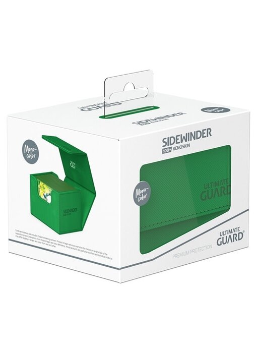 Ultimate Guard Deck Case Sidewinder 100+ Monocolor Green