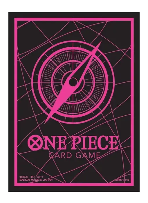 bandai One Piece Trading Card Supplies - Deck Protectors - Dark Pink Compass (70 Sleeves)