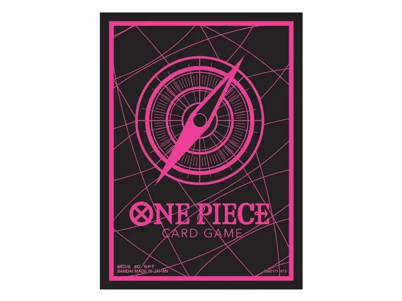 Bandai One Piece Trading Card Supplies - Dark Pink Compass (70 Sleeves)