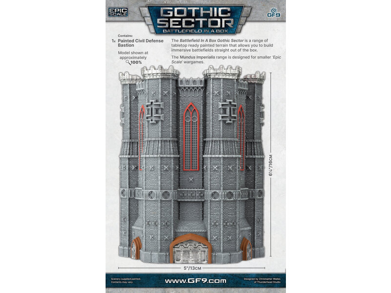 Battlefield in a Box Battlefield In A Box - Mundus Imperialis Civil Defense Bastion