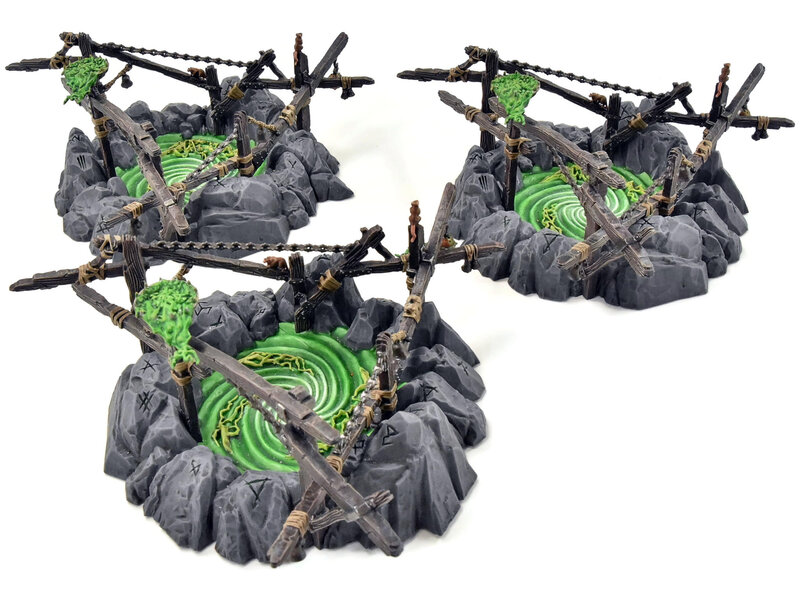 Games Workshop SKAVEN 3 Gnawholes #1 COMMISSION PRO PAINTED Sigmar