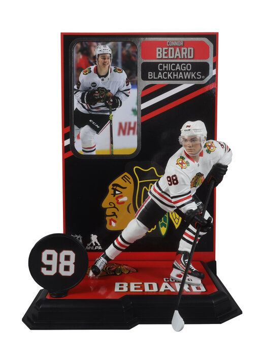Mcfarlane Nhl Connor Bedard - Chicago Blackhawks (White or Red)