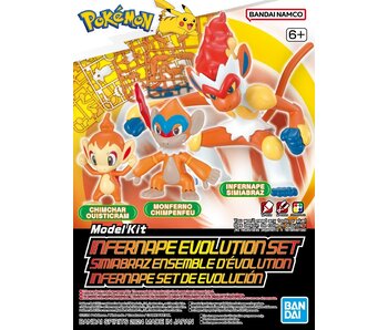 Bandai Pokémon Model Kit Infernape Evolution Set