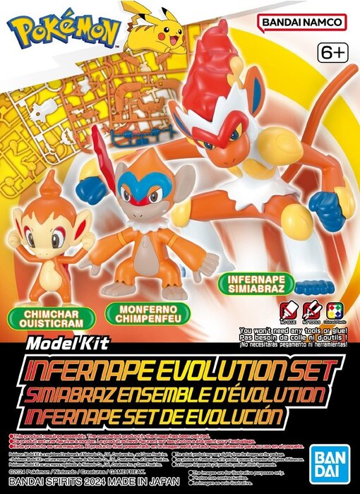 Bandai Pokémon Model Kit Infernape Evolution Set