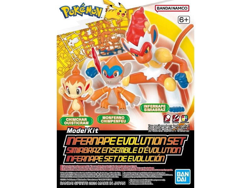 Bandai Bandai Pokémon Model Kit Infernape Evolution Set