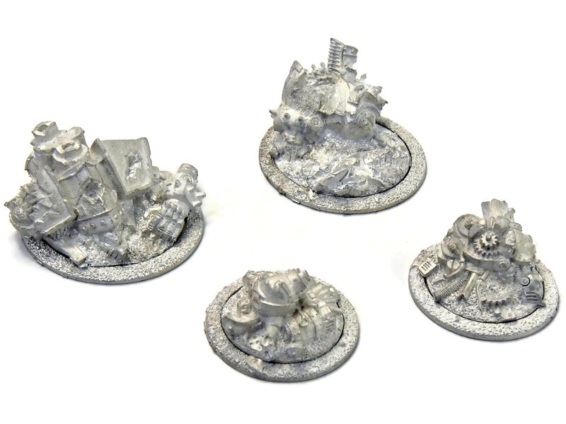 WARMACHINE 4 Objective Markers #1 METAL