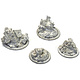 WARMACHINE 4 Objective Markers #1 METAL
