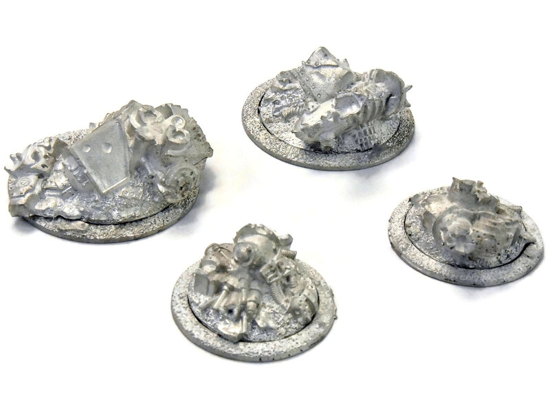 WARMACHINE 4 Objective Markers #1 METAL
