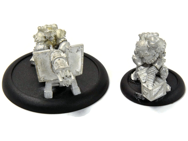 WARMACHINE Cygnar Trencher Chain Gun Crew #1 METAL
