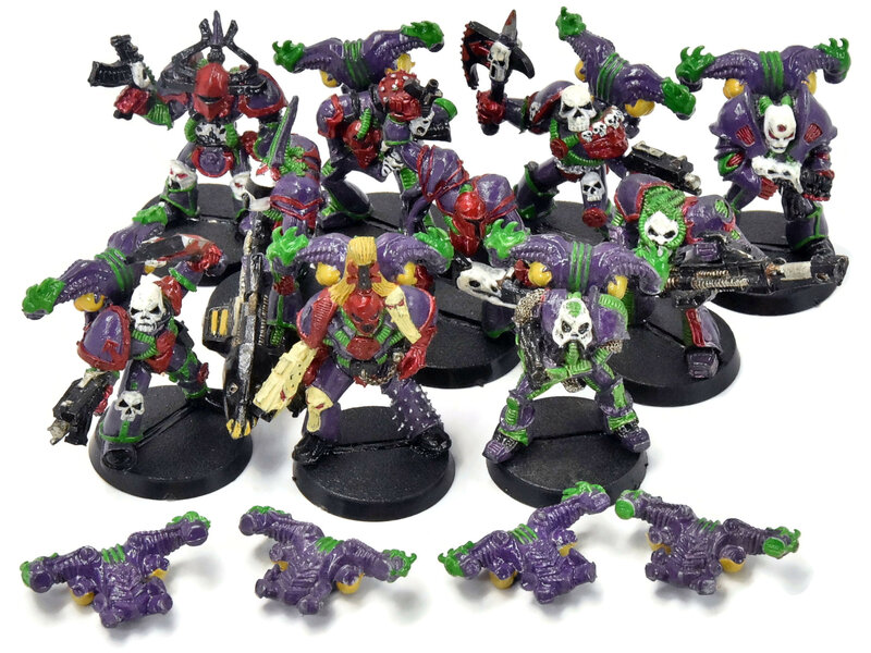Games Workshop CHAOS SPACE MARINE 10 Slaanesh Marines Rogue Trade #1 METAL 40K