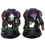 Games Workshop CHAOS SPACE MARINE 2 Slaanesh Terminator #4 METAL Warhammer 40K