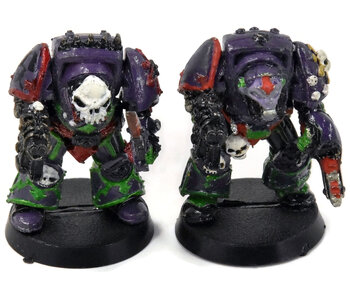 CHAOS SPACE MARINE 2 Slaanesh Terminator #4 METAL Warhammer 40K