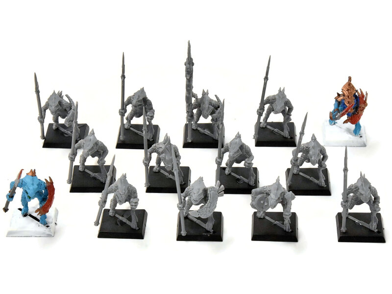 Games Workshop LIZARDMEN 14 Saurus Warriors #1 Missing Shield Fantasy