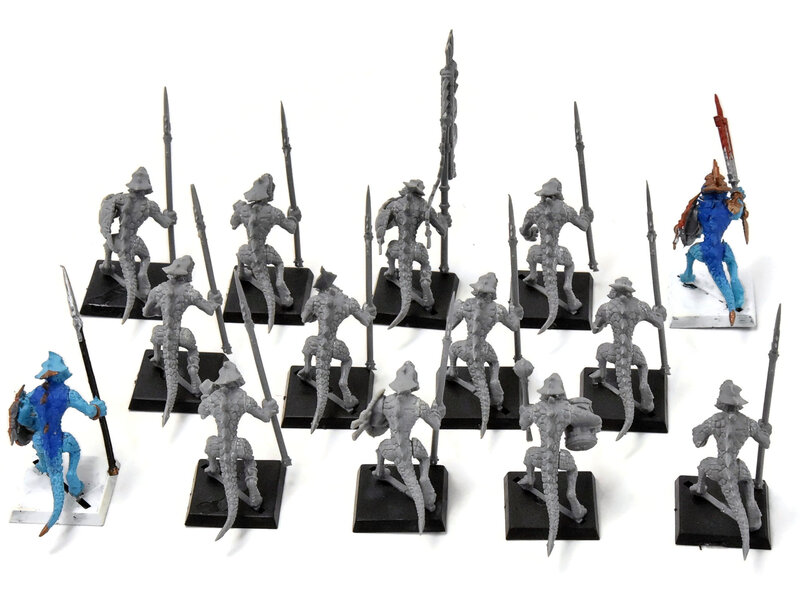 Games Workshop LIZARDMEN 14 Saurus Warriors #1 Missing Shield Fantasy
