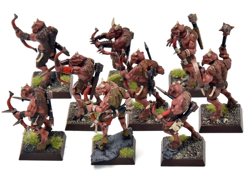 Games Workshop BEASTMEN 9 Ungors With Bows #4 PRO PAINTED Fantasy