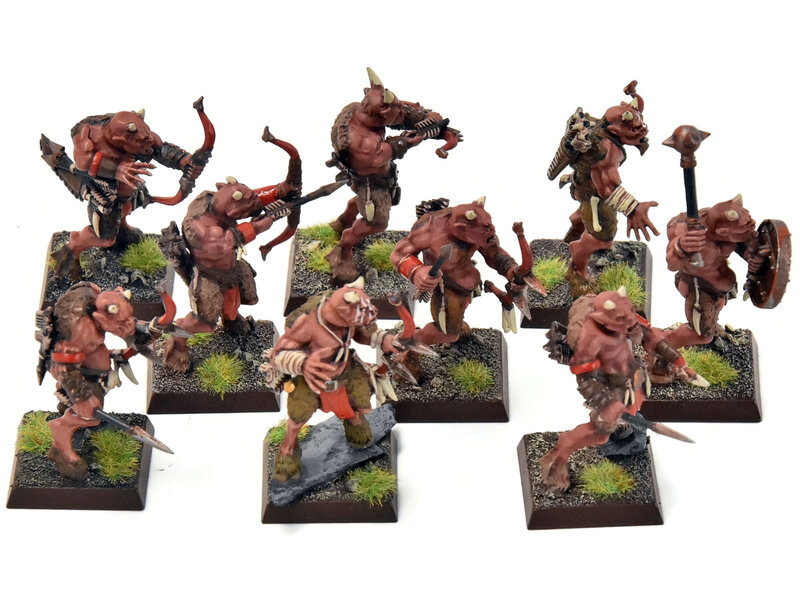 Games Workshop BEASTMEN 9 Ungors With Bows #4 PRO PAINTED Fantasy