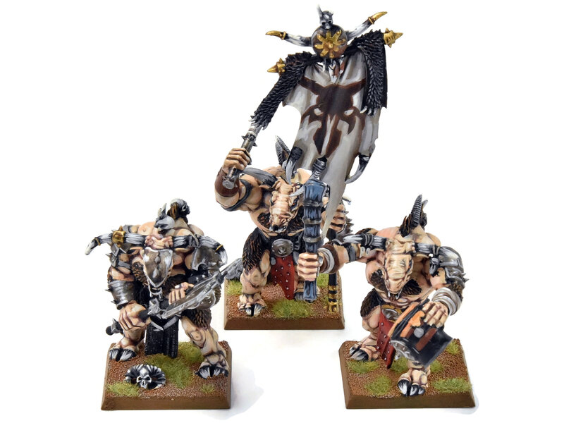 Games Workshop BEASTMEN 3 Minotaur Herd #1 PRO PAINTED Fantasy Minotaurs