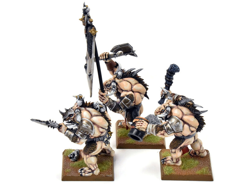 Games Workshop BEASTMEN 3 Minotaur Herd #1 PRO PAINTED Fantasy Minotaurs