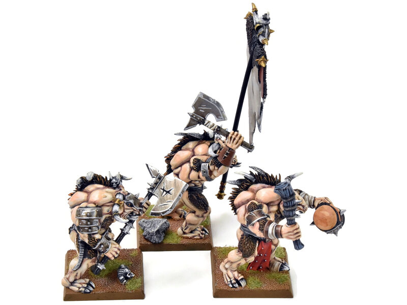 Games Workshop BEASTMEN 3 Minotaur Herd #1 PRO PAINTED Fantasy Minotaurs