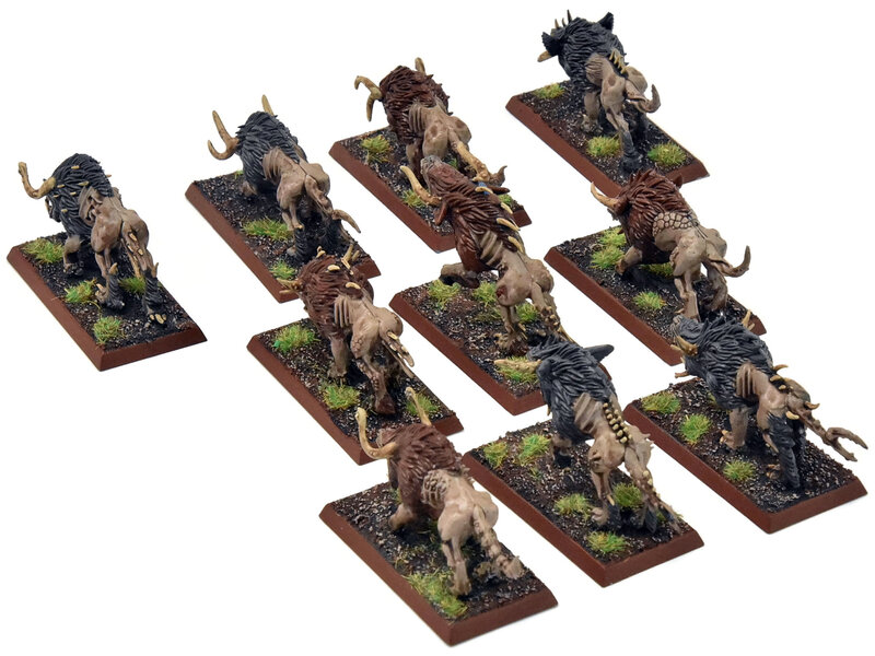 Games Workshop BEASTMEN 10 Chaos Warhounds #1 PRO PAINTED Fantasy