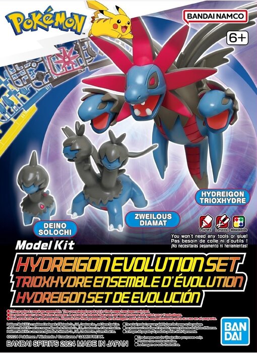 Bandai Pokémon Model Kit Hydreigon Evolution Set