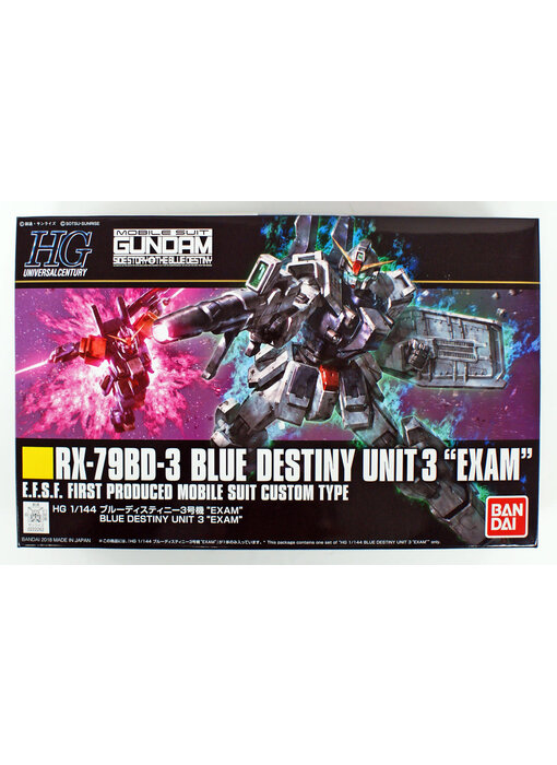 Bandai HGUC #209 1/144 Blue Destiny Unit 3 Exam