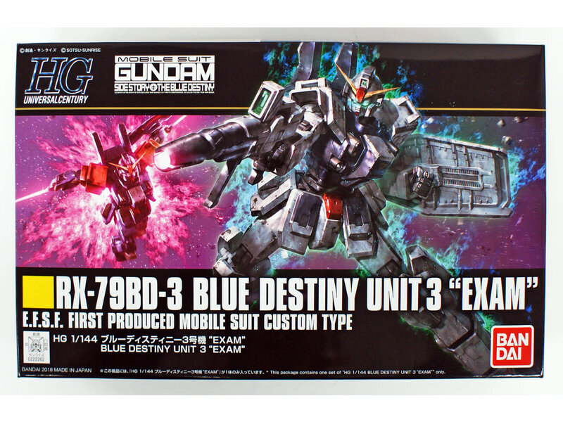 Bandai Bandai HGUC #209 1/144 Blue Destiny Unit 3 Exam