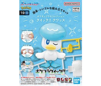 Bandai Pokémon Model Kit Quick!! 19 Quaxly
