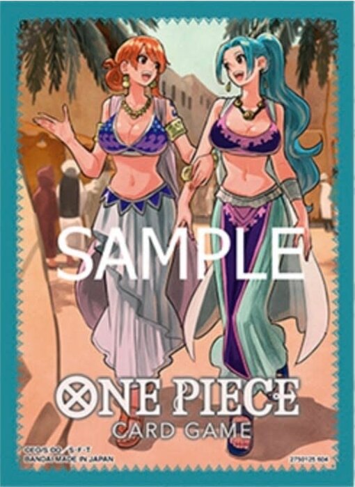 Bandai One Piece Trading Card Supplies - Deck Protectors - Nami & Vivi (70 Sleeves)