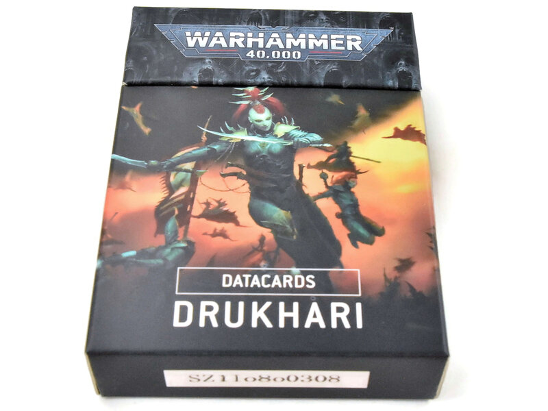 Games Workshop DRUKHARI Datacards USED Mint Condition Warhammer 40K