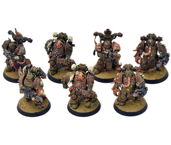 DEATH GUARD 7 Plague Marines #1 WELL PAINTED Warhammer 40K